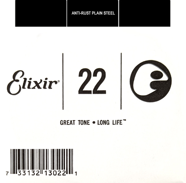 Μονές Χορδές Elixir 22 Anti-Rust Plain Steel