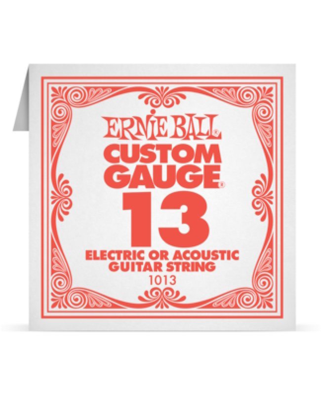 Χορδή Ακουστικής/Ηλεκτρικής Κιθάρας  Ernie Ball 1013 Plain Steel