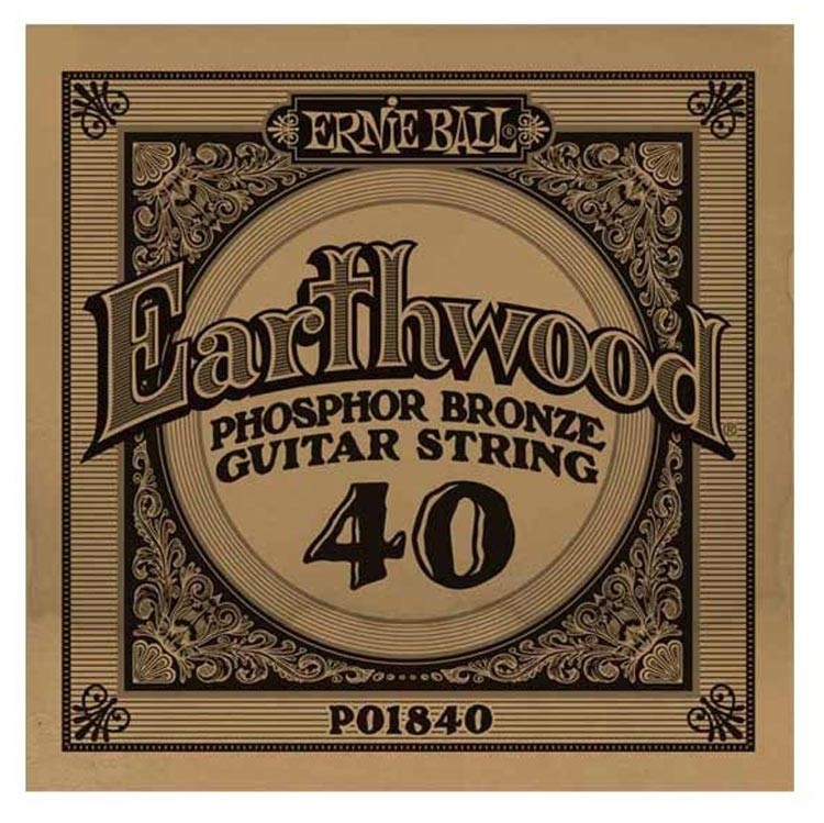 Χορδή Ακουστικής/Ηλεκτρικής Κιθάρας  Ernie Ball 1840 Earthwood Phosphor Bronze 040