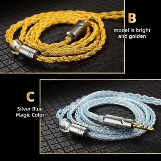 ΑΝΤΑΛΑΚΤΙΚΟ ΚΑΛΩΔΙΟ ΑΚΟΥΣΤΙΚΩΝ ΚΖ QKZ T1 8-Core Headset Cable TC Silver-Plated HiFi Headphone Update Cable MMCX/2Pin Connector