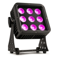 Led Flood Light 9x8W RGBW, 20°,  IP65