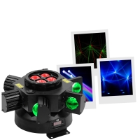 Κινούμενη Υβριδική Κεφαλή Laser / Beam / Par