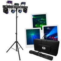 Μπάρα Φωτισμού με 2x Derby Εffect, 4x Led Par RGBWAP, UV light