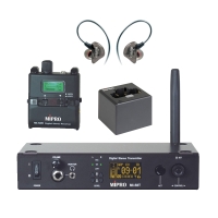 Σετ Πομπός, Δέκτης & Ακουστικό In-Ear, Επαναφορτιζόμενο