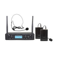 Σετ 1x Μικρόφωνο Πέτου, 1x Κεφαλής, 2x Bodypack & Διπλός Δέκτης Σταθερής Συχνότη