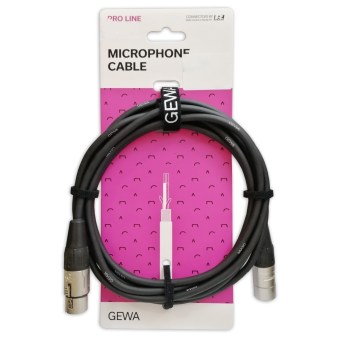  Καλώδιο Gewa Pro Line mic Cable - 6m Καλώδιο XLR Θηλυκό - XLR Αρσενικό 190550