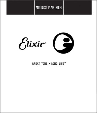 Χορδή Ακουστικής/Ηλεκτρικής Κιθάρας Elixir 018 Anti-Rust Plain Steel
