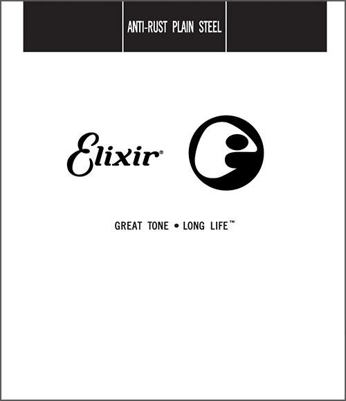 Χορδή Ακουστικής/Ηλεκτρικής Κιθάρας Elixir 017 Anti-Rust Plain Steel